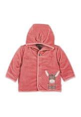 Sterntaler kabátek kojenecký s kapucí, propínací, samet, oslík Emmily 5612007, 68