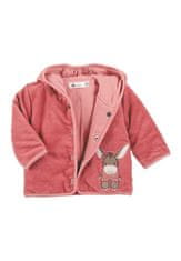 Sterntaler kabátek kojenecký s kapucí, propínací, samet, oslík Emmily 5612007, 68