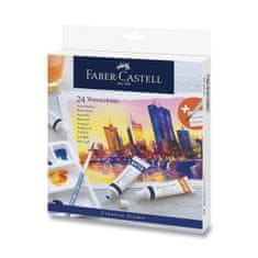 Faber-Castell Akvarelové barvy Faber-Castell 24 barev, tuba 9 ml