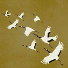 Vliesová obrazová tapeta ptáci v letu - 357236, 300 x 300 cm, Natural Fabrics