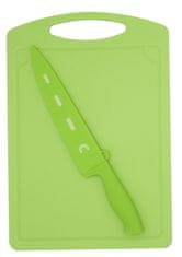Steuber Krájecí deska s nožem Chef zelená 36 x 25 cm