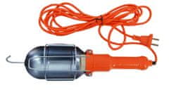 Dílenská lampa oranžová 220V 10M guma