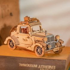 Robotime Rolife 3D dřevěné puzzle Historický automobil 164 dílků