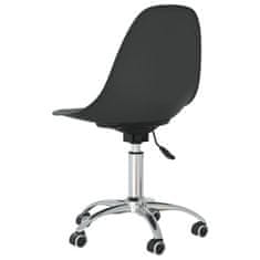 Vidaxl Otočná kancelářská židle, světle šedá, PP