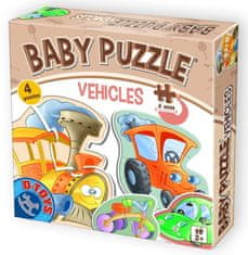Baby puzzle Dopravní prostředky 4v1 (2-4 dílky)