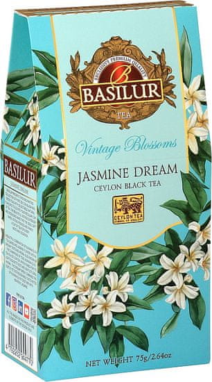 Basilur Cejlonský černý čaj s jasmínem. 75g. BASILUR Vintage Blossoms Jasmine Dream