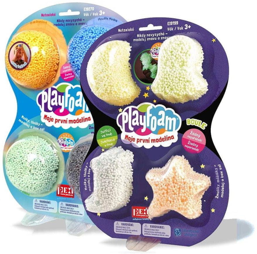 Levně PlayFoam Boule - 4pack B+4pack svítící