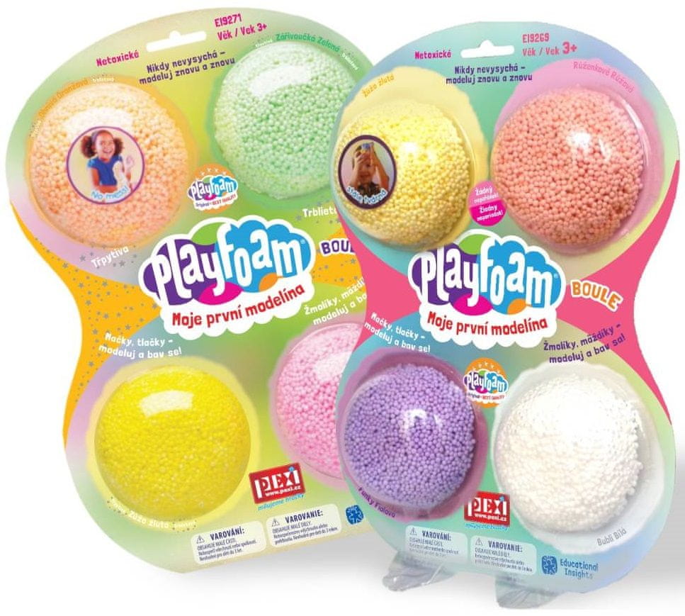 PlayFoam Boule - 4pack G+4pack třpytivé