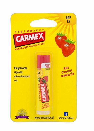 Carmex 4.25g strawberry spf15, balzám na rty