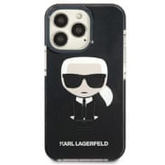 Karl Lagerfeld KLHCP13XTPEIKK hard silikonové pouzdro iPhone 13 Pro MAX 6.7" black Iconik Karl