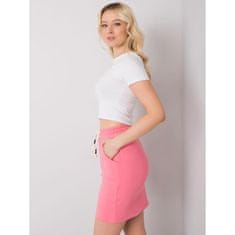 FANCY Dámská sukně tepláková AMELIA růžová FA-SD-6205.76P_367524 S-M