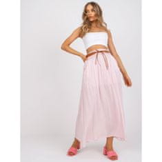 Och Bella Dámská sukně na létos plývavá maxi OCH BELLA Světle růžová TW-SD-BI-1283.49_385862 XL