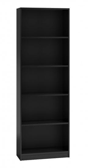 Artenat Knihovna Loka I, 182 cm, černá