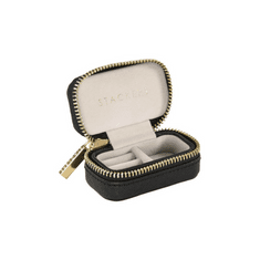 , Velká cestovní šperkovnice Black Large Zipped Jewellery Box | černá 75392