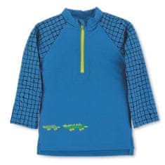 Sterntaler plavky tričko dlouhý rukáv chlapecké UV 50+ modrá kostka s krokodýlem 2502161, 98/104