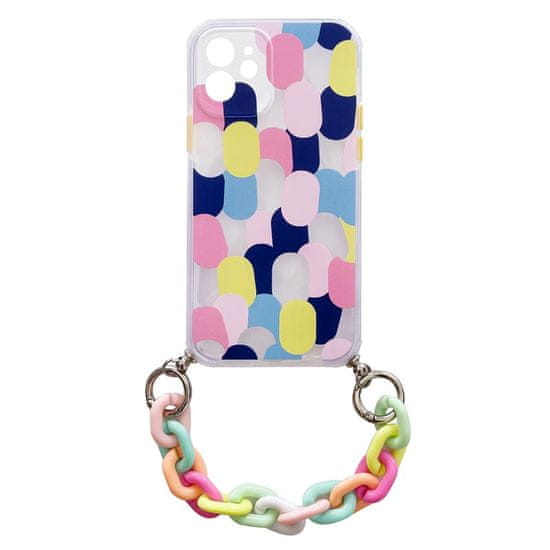 FORCELL pouzdro Color Chain Case s řetízkem pro iPhone 12 Pro vícebarevný, 9111201943223