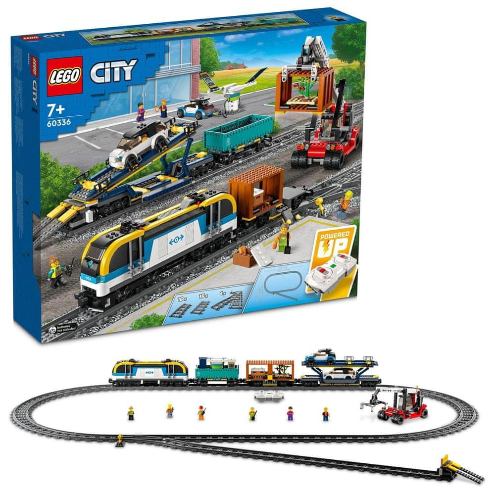 LEGO City 60336 Nákladní vlak - rozbaleno