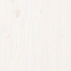 Greatstore Pelíšek pro psy bílý 75,5 x 55,5 x 28 cm masivní borovice