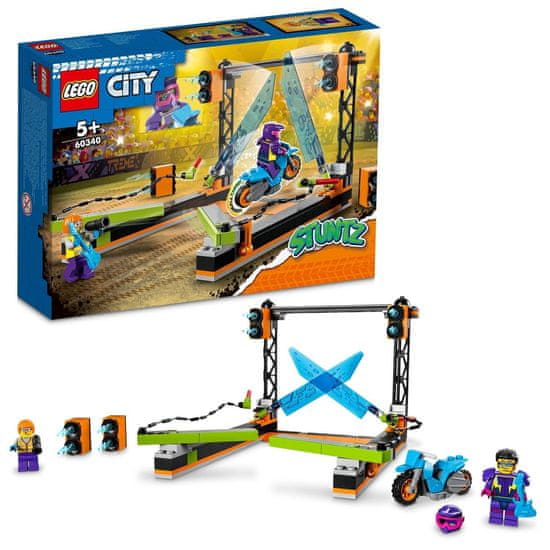 LEGO City 60340 Kaskadérská výzva s čepelemi - rozbaleno