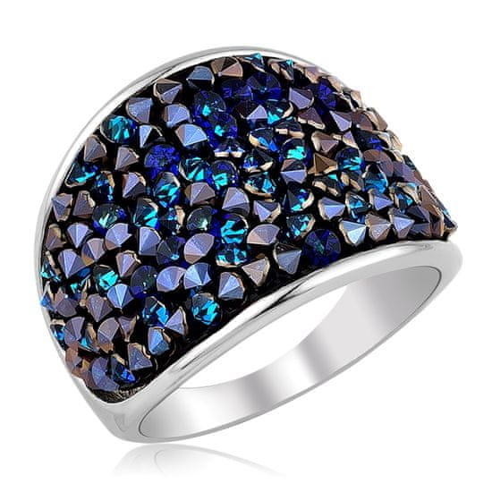 Levien Ocelový prsten ROCKS - BERMUDA BLUE