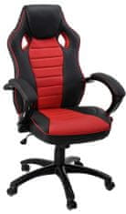 Hawaj Kancelářská židle Racing Deluxe červeno-černé