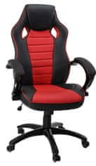 Hawaj Kancelářská židle Racing Deluxe červeno-černé