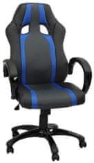 Hawaj Kancelářská židle modro-černé s pruhy