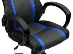 Hawaj Kancelářská židle modro-černé s pruhy
