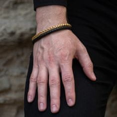 Troli Luxusní dvojitý bicolor náramek Leather (Délka 21 cm)