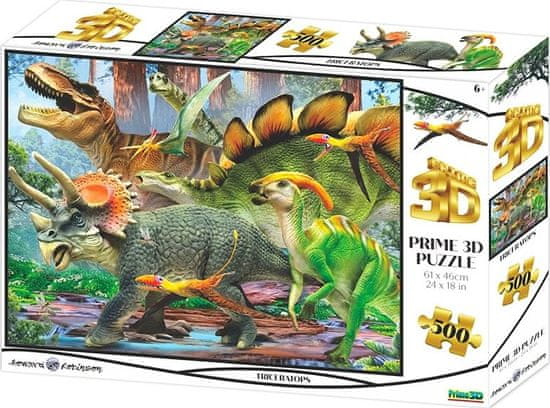 Prime 3D Puzzle Triceratops 3D 500 dílků