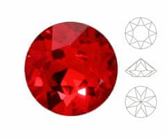 Izabaro 20ks crystal light siam red 227 round chaton