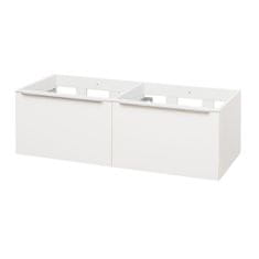 Mereo Mailo, koupelnová skříňka 1205x365x476 mm, spodní, lesklá bílá, 2 zásuvky CN518S - Mereo