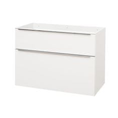 Mereo Mailo, koupelnová skříňka 1005x700x476 mm, spodní, lesklá bílá, 2 zásuvky CN512S - Mereo