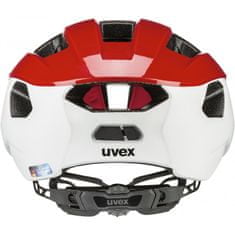 Uvex Přilba Rise CC - červeno-bílá mat - Velikost 52-56 cm