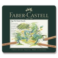 Faber-Castell Umělecké pastely Faber-Castell Pitt Pastel plechová krabička, 24 barev