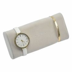 Stackers , Polštář na hodinky do šperkovnice Grey Velvet Watch/Bracelet Pad | šedobéžová 73770
