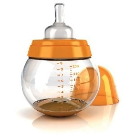 Lansinoh kojenecká láhev mOmma 250ml Orange