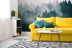 Muralo Fototapeta do obývacího pokoje les v mlze KRAJINKA 3D