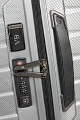 Samsonite Kufr Proxis Spinner Expander USB 55/20 Cabin Silver
