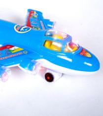 INTEREST dětské letadlo - LED blikající světlo a zvuk.