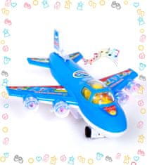 INTEREST dětské letadlo - LED blikající světlo a zvuk.