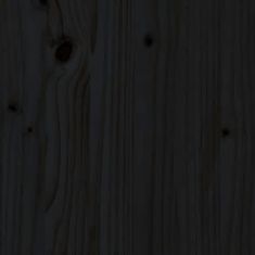 Vidaxl Dvoudílná sada konferenčních stolků černá masivní borové dřevo