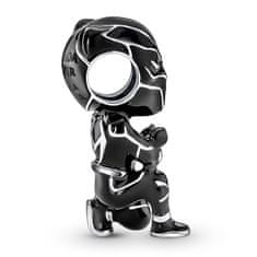 Stylový stříbrný přívěsek Black Panther Marvel 790783C01