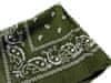 Šátek Paisley bandana - 43624, vojenská zelená, 55x55 cm