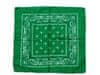 Šátek Paisley bandana - 43626, trávově zelená, 55x55 cm