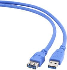 CABLEXPERT kabel USB A-A 1,8m 3.0 prodlužovací, modrá