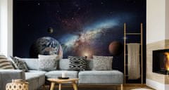 Muralo Fototapeta GALAXIE Spirálovitá vesmír ve 3D 180x120