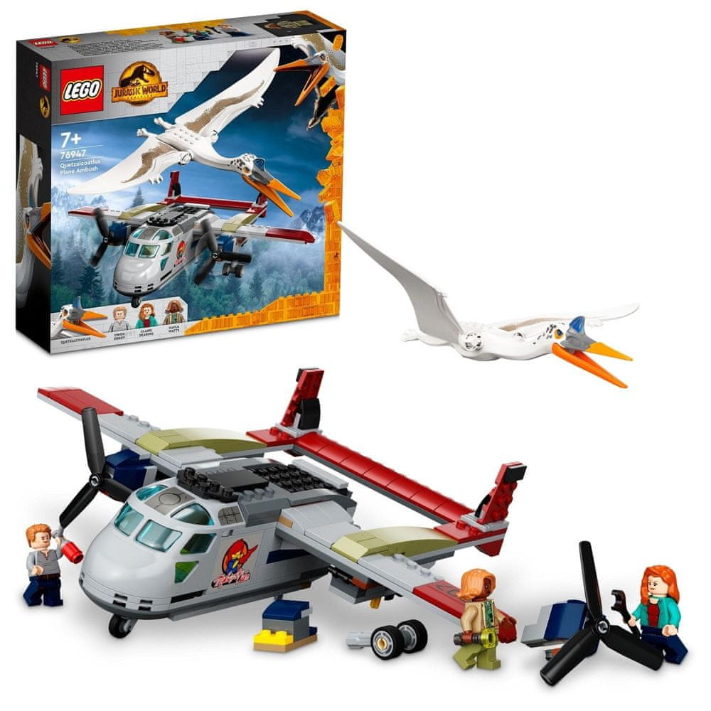 LEGO Jurassic World 76947 Quetzalcoatlus – přepadení letadla - rozbaleno