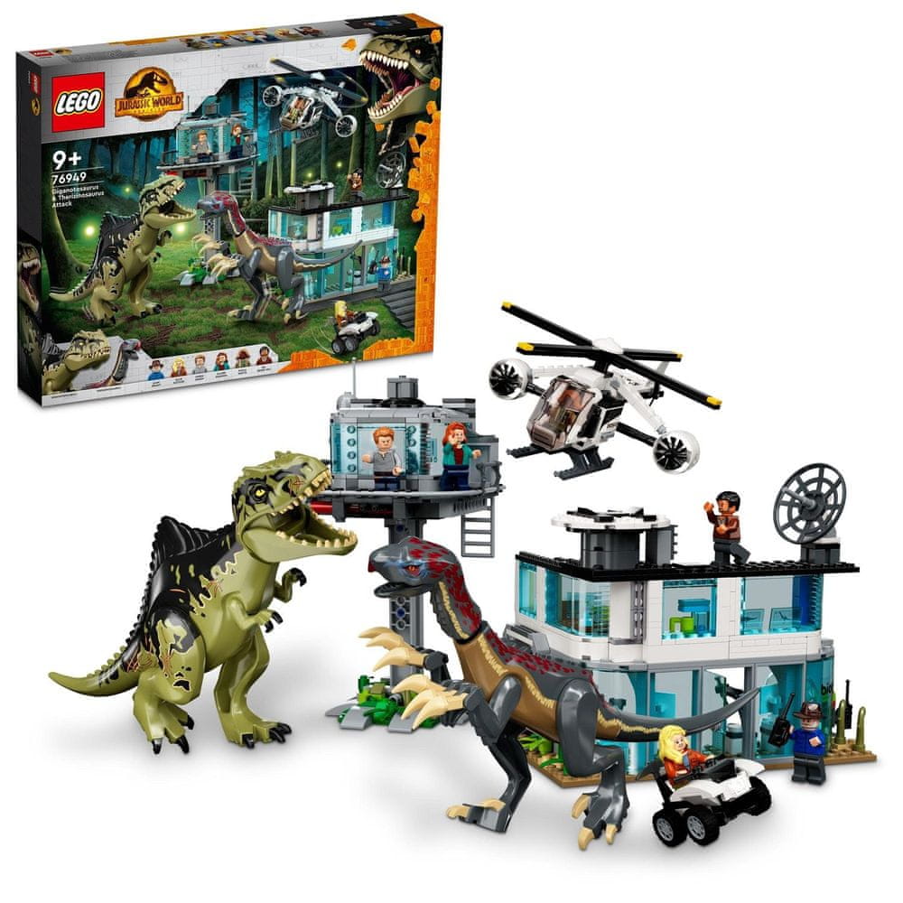 LEGO Jurassic World 76949 Útok giganotosaura a therizinosaura - rozbaleno