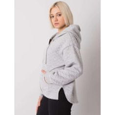 BASIC FEEL GOOD Dámská mikina na zip prošívaná AREZZO šedá RV-BL-7451.23_381945 L-XL